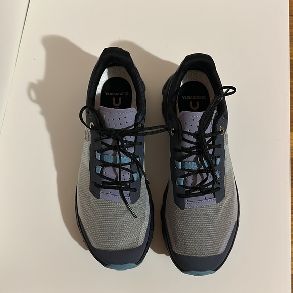 On Running Cloudvista trail running shoes. Worn once. Minimal wear/dirt on sole. - Picture 2 of 8